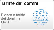 Tariffe domini OVH
