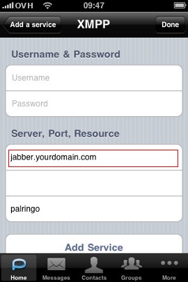 Registrare Palringo