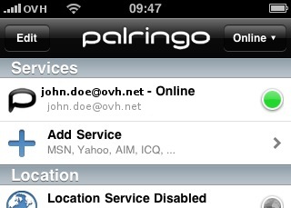 Registrare Palringo