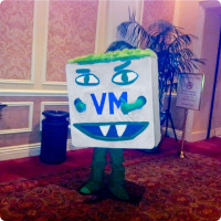 E' stato anche presentato "Monster VM", la mascotte di VMware.